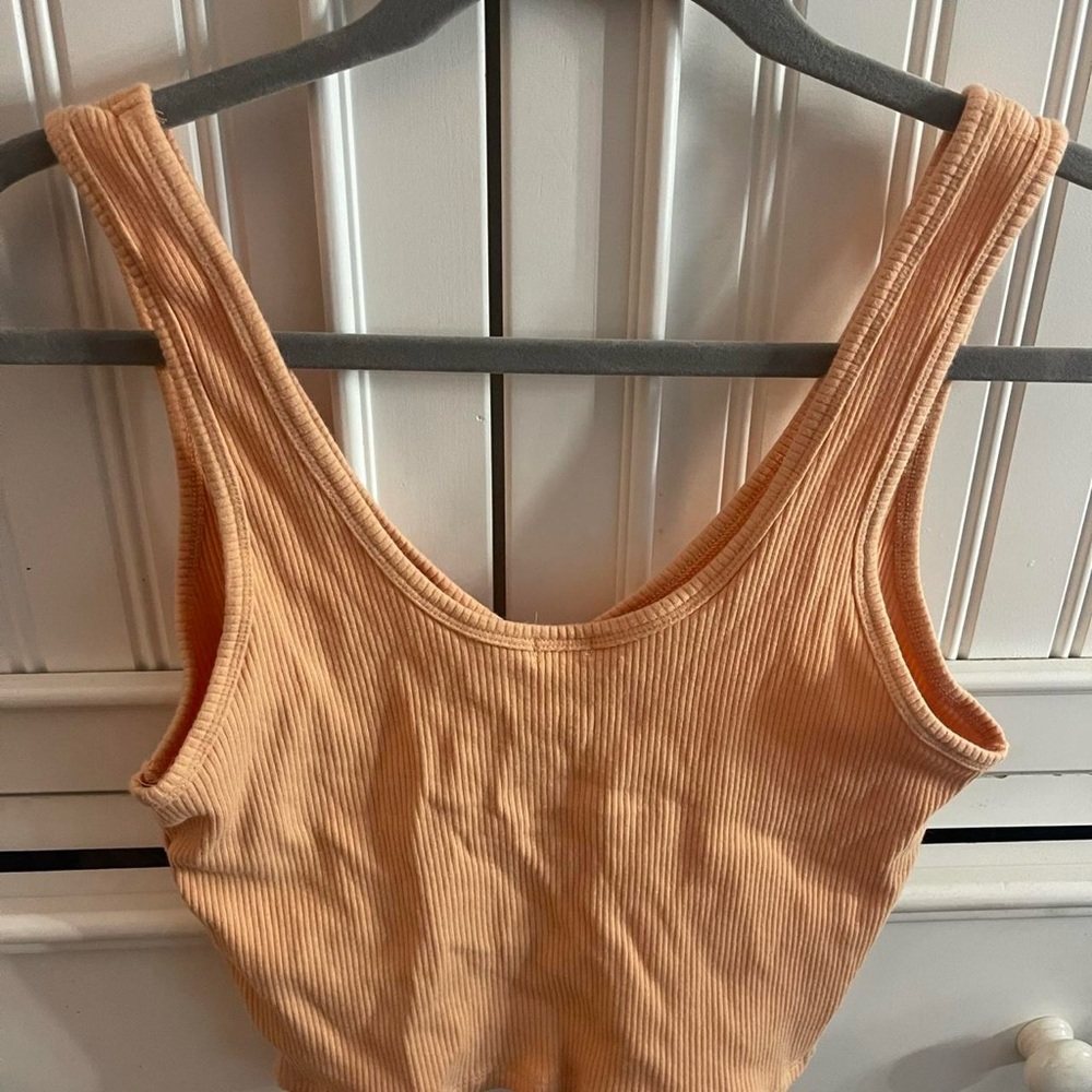 GARAGE Ribbed Tank top orange - Picture 3 of 3